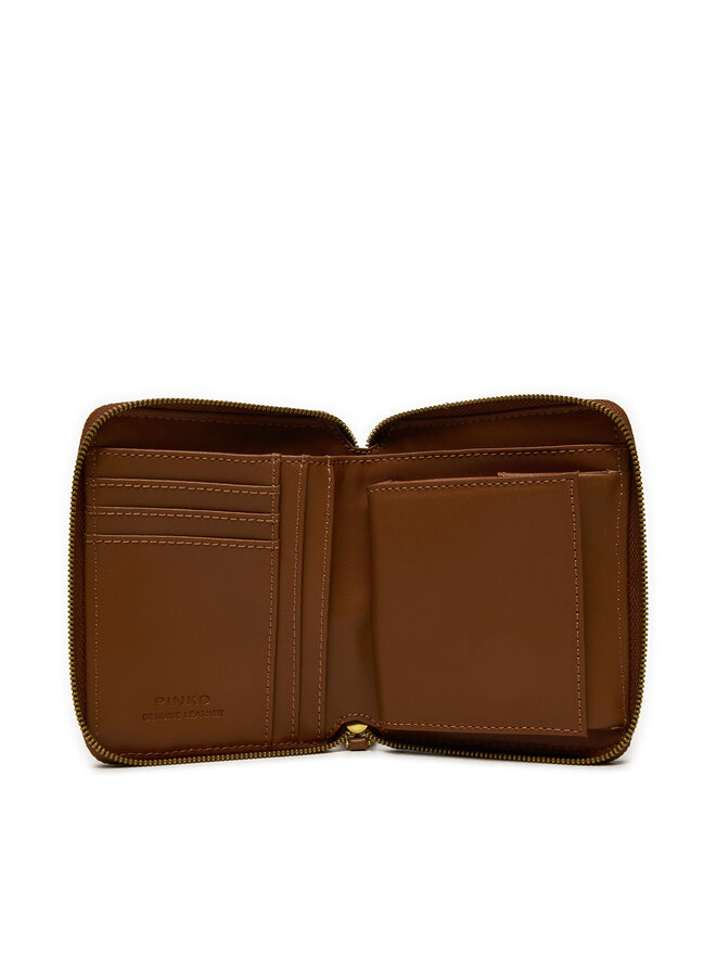 PINKO Duży Portfel Damski Pinko Taylor Zip Around . AI 24-25 PCPL 100249 A0GK Brązowy