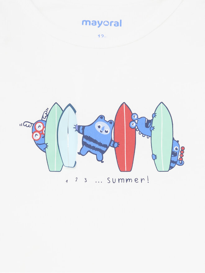Mayoral Mayoral Τοπ 1036 Λευκό Regular Fit