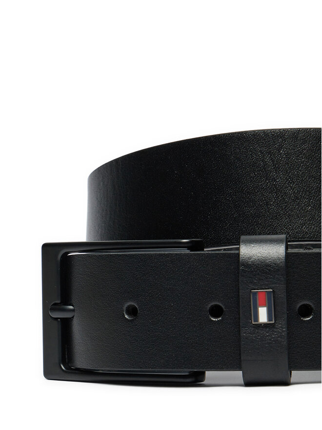Tommy Hilfiger Cintura da uomo Tommy Hilfiger Layton AM0AM12821 Nero