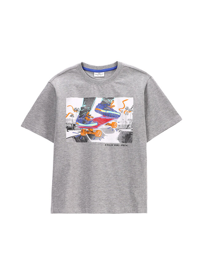 Coccodrillo Coccodrillo Camiseta WC5143206IBJ Gris Regular Fit