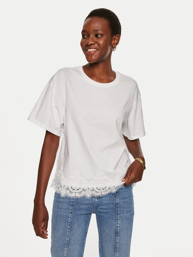 TWINSET TWINSET Футболка 242TP2510 Білий Loose Fit