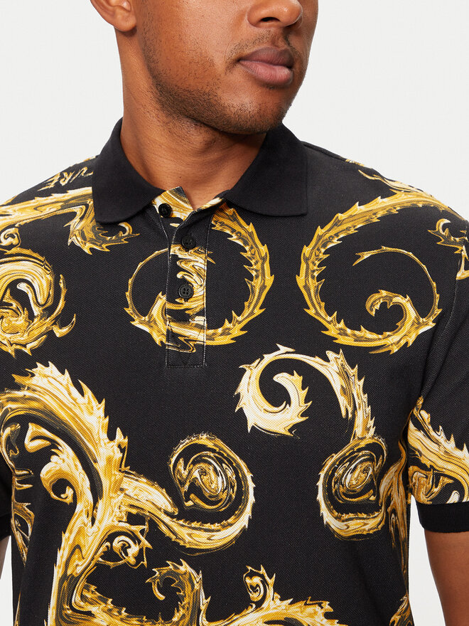 Versace Jeans Couture Versace Jeans Couture Poloshirt 77GAG6S0 Schwarz Regular Fit