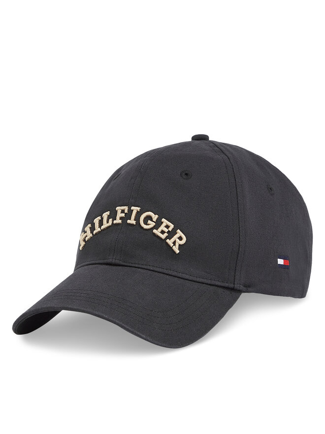 Tommy Hilfiger Бейсболка Tommy Hilfiger Th Monotype Soft 6 Panel Cap AM0AM13165 Чорний