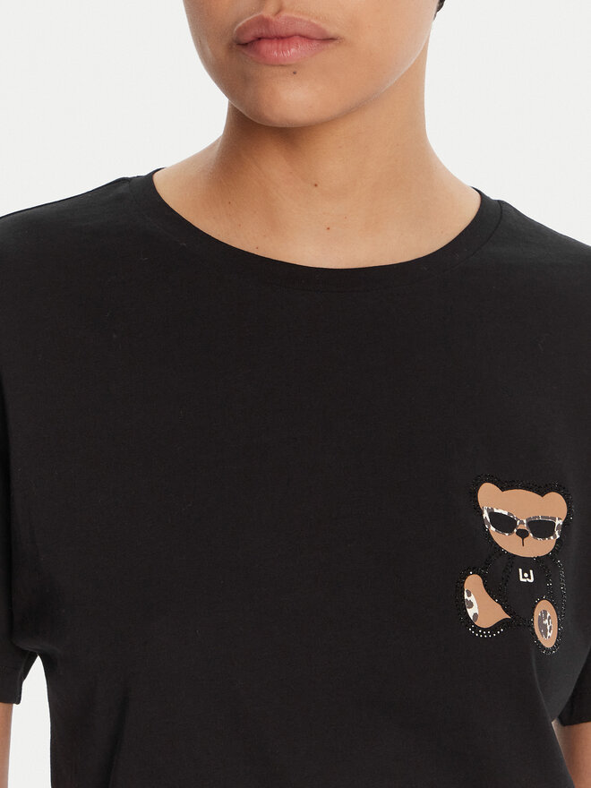 Liu Jo Liu Jo Camiseta MF5416 JS923 Negro Regular Fit