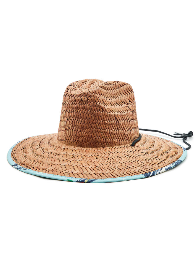 Brixton Crest Sun Tan/Olive Surplus Straw Hat