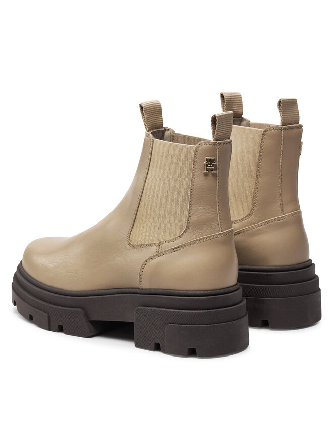 Tommy Hilfiger Μποτάκια με λάστιχο Tommy Hilfiger Combat FW0FW08089 Μπεζ