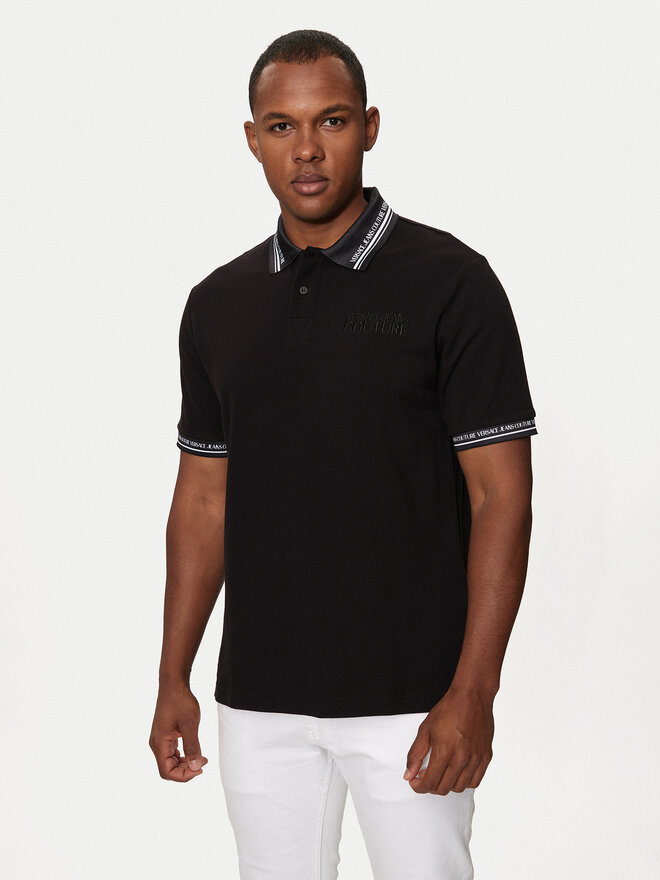 Versace Jeans Couture Versace Jeans Couture Polo 76GAGT09 Μαύρο Regular Fit