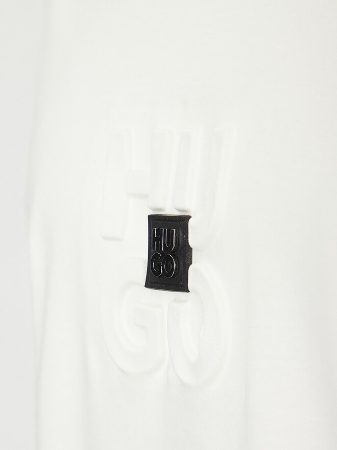 HUGO HUGO Camiseta Debostac 50535499 Écru Relaxed Fit