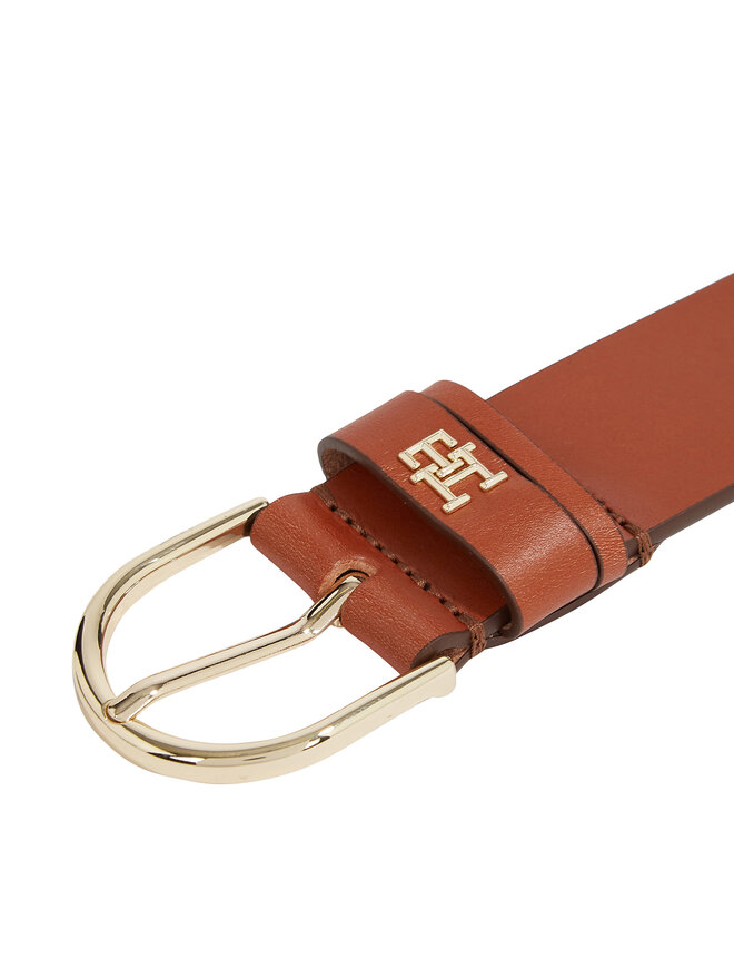 Tommy Hilfiger Жіночий ремінь Tommy Hilfiger Th Timeless 3.5 AW0AW15387 Коричневий