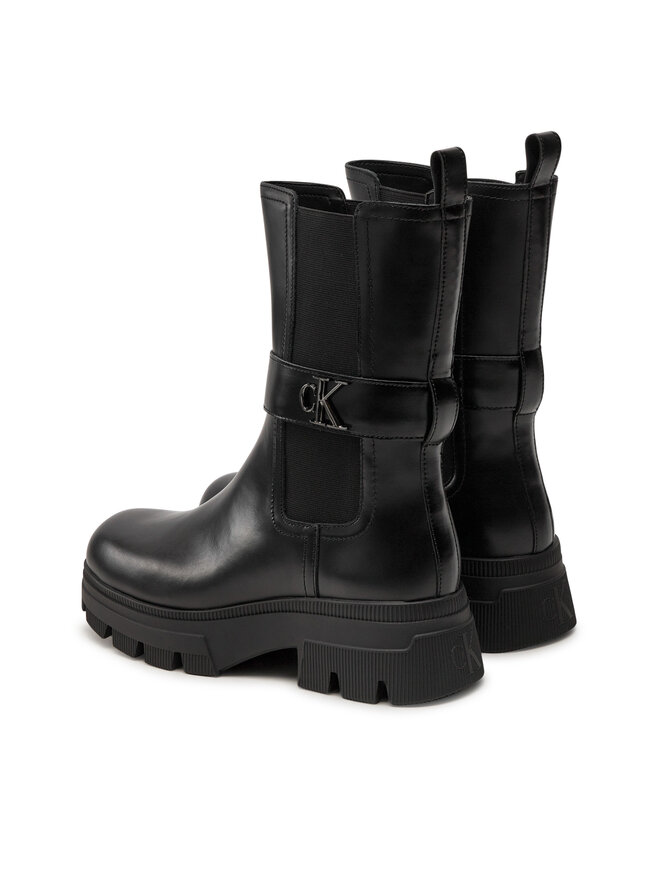 Calvin Klein Stivaletti Calvin Klein Chunky Combat Chelsea Mg YW0YW01495 Nero