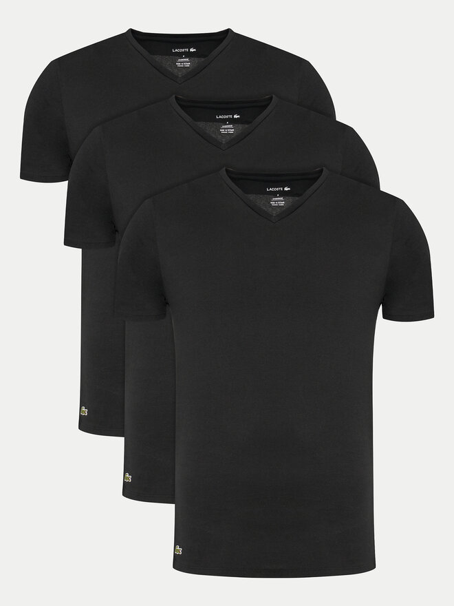 Lacoste Lacoste Set 3 majic TH9008 Črna Slim Fit