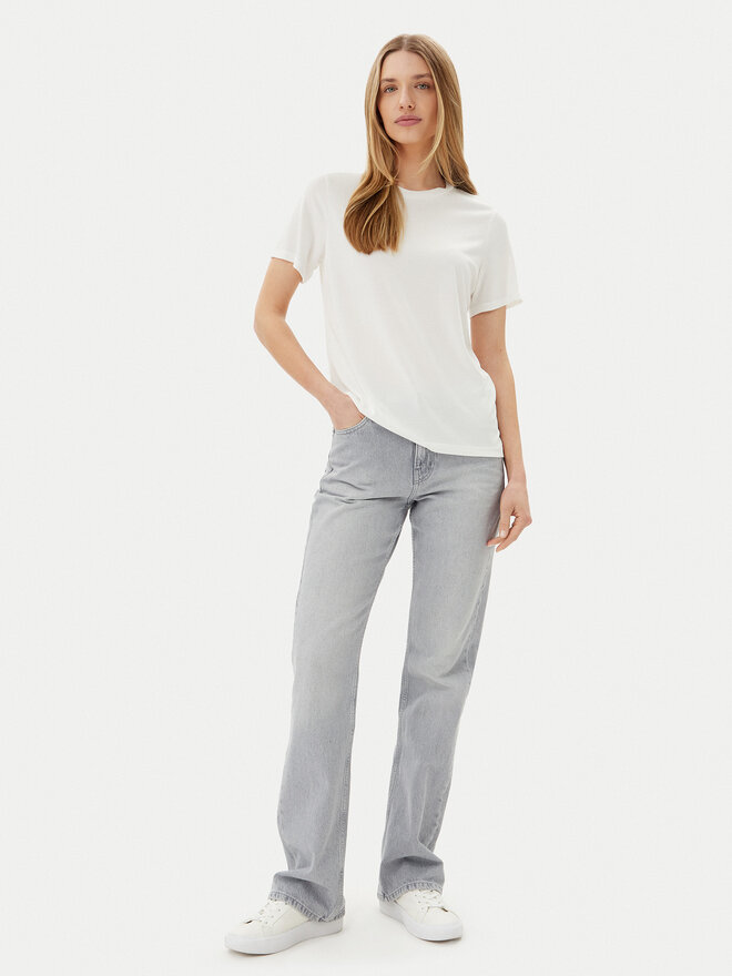 Pieces Pieces Camiseta Anora 17148789 Blanco Regular Fit