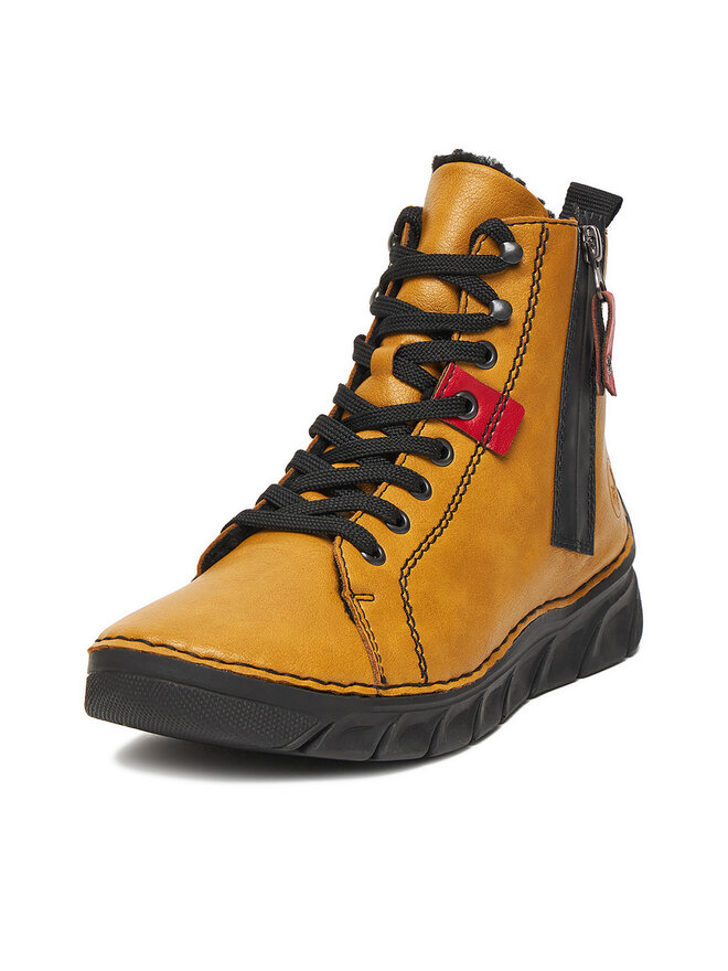 Rieker Botines planos Rieker CEO-55024-68 Amarillo