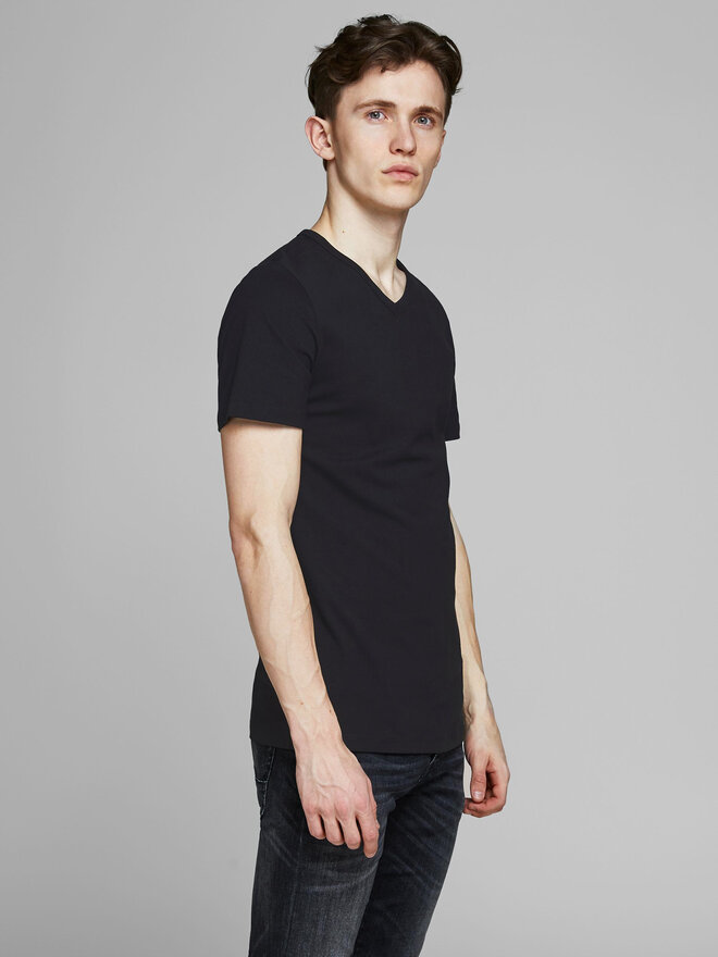 Jack&Jones Jack&Jones 2er-Set T-Shirts Basic 12133914 Schwarz Slim Fit