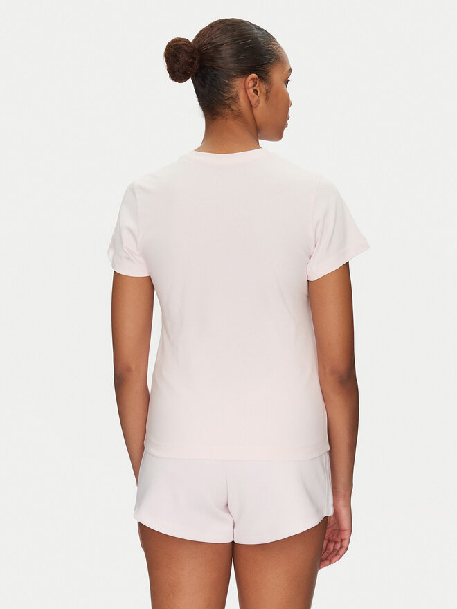 Guess Guess Marškinėliai V4YI21 KCDH1 Rožinė Slim Fit