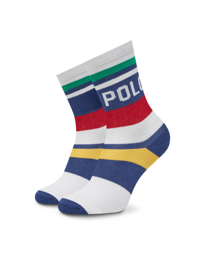 Polo Ralph Lauren Zestaw 3 par wysokich skarpet dziecięcych Polo Ralph Lauren 443969088001 Kolorowy