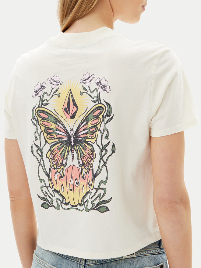 Volcom Volcom Camiseta Pocket Dial B3512500 Écru Boxy Fit