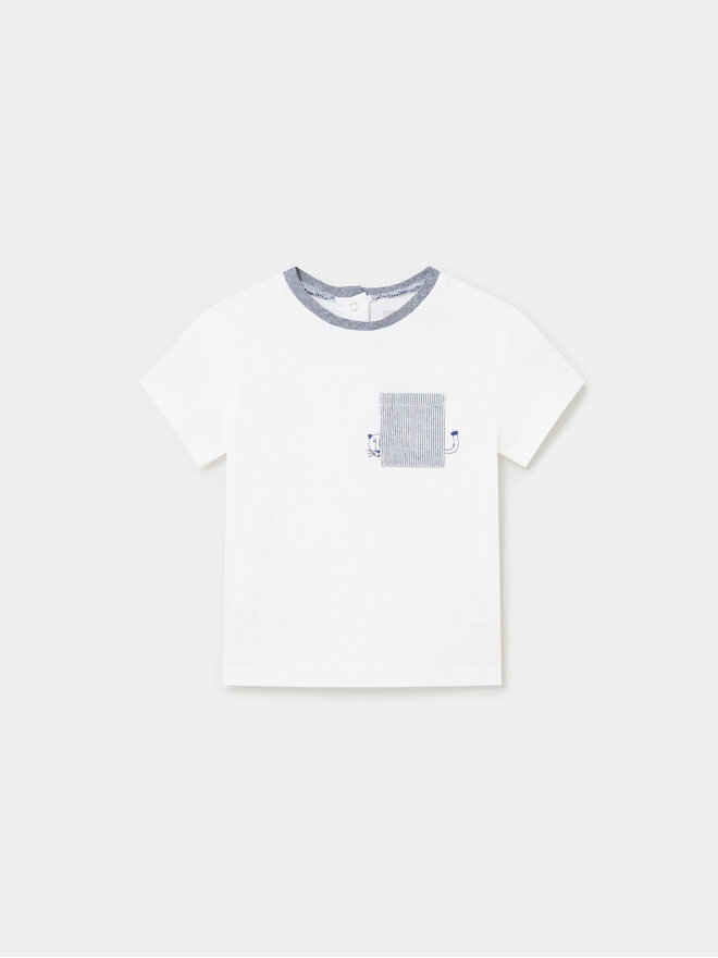 Mayoral Mayoral T-Shirt 1017 Λευκό Regular Fit
