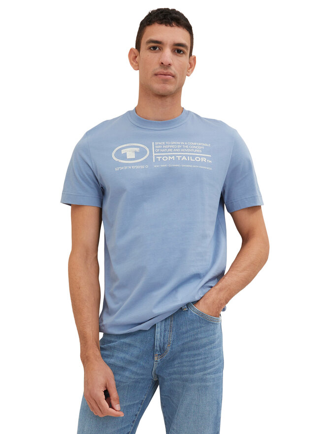 Tom Tailor Tom Tailor T-shirt 1035611 Svijetloplava Regular Fit