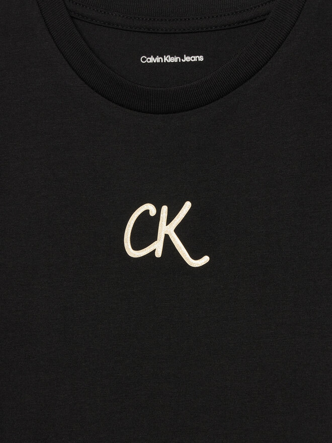 Calvin Klein Jeans Calvin Klein Jeans Camiseta Glitter IG0IG02972 D Negro Slim Fit