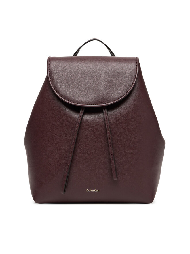 Calvin Klein Nahrbtnik Calvin Klein Foil Logo Flap Backpack LV04F3297G Bordo rdeča