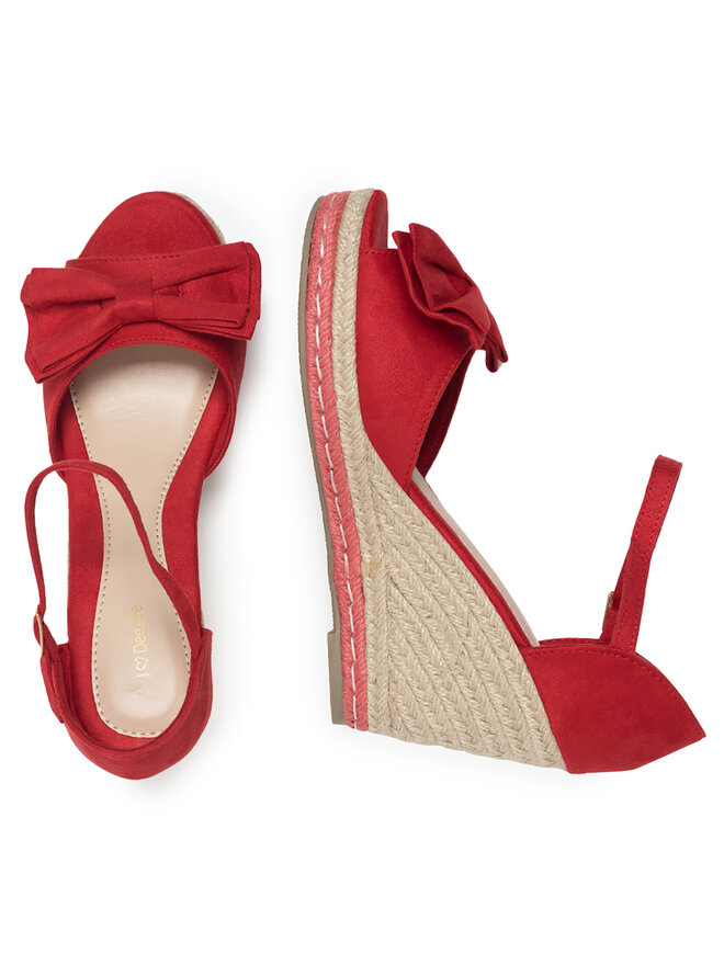 DeeZee Espadrilles DeeZee WYL2710-02 Piros