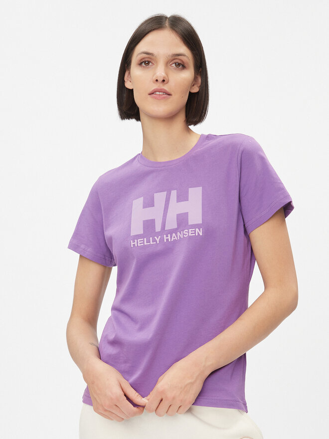 Helly Hansen Helly Hansen Marškinėliai Logo 34112 Violetinė Regular Fit