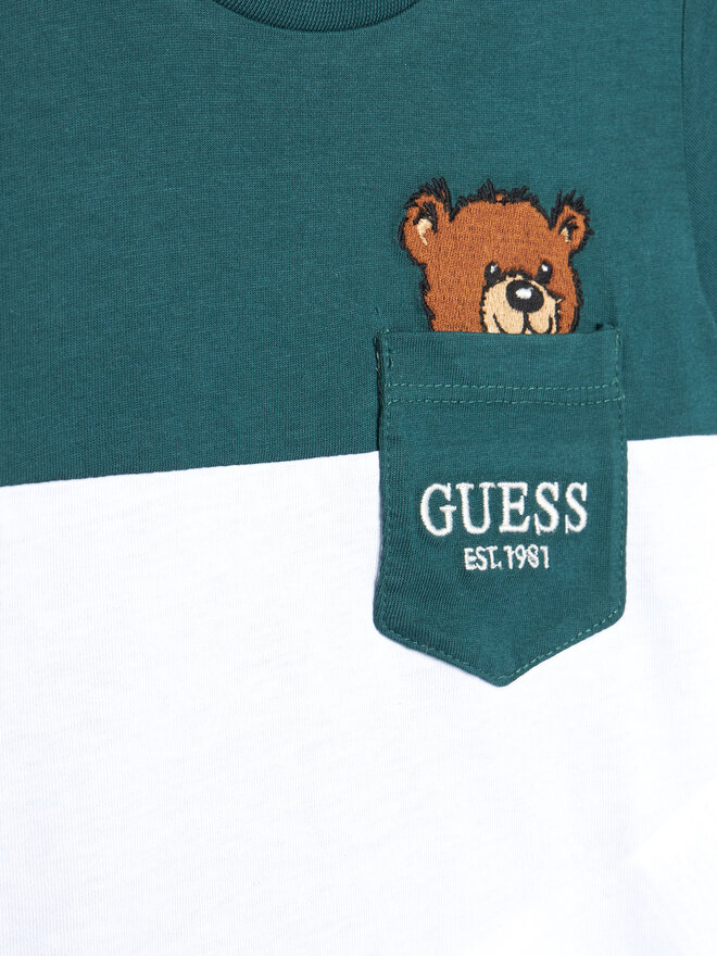 Guess Guess Camiseta N5YI1 1K8HM4 Verde Regular Fit