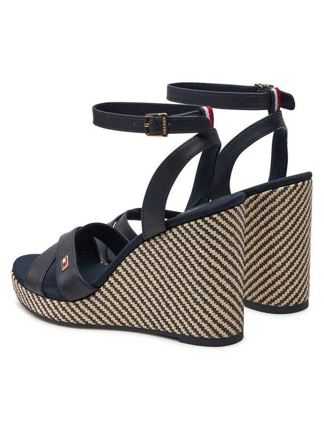 Tommy Hilfiger Sandalias Tommy Hilfiger Im Raffia Sandal FW0FW08224 Azul marino