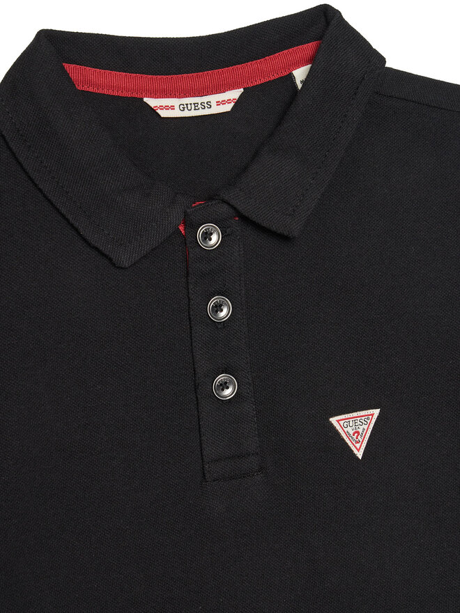 Guess Guess Polo L2GP02 KAPY0 Μαύρο Regular Fit