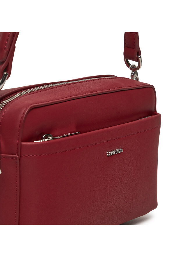 Calvin Klein Handtasche Calvin Klein Ck Must Convertible Camera Bag K60K612280 Dunkelrot