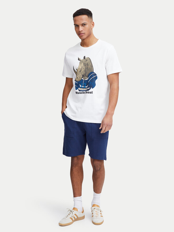 Blend Blend Camiseta 20717297 Blanco Regular Fit