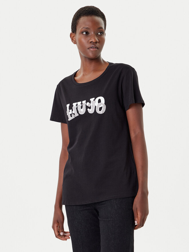 Liu Jo Sport Liu Jo Sport Camiseta TF5280 JS923 Negro Regular Fit