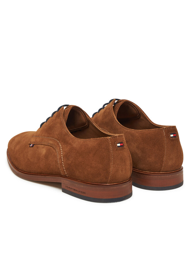 Tommy Hilfiger Nizki čevlji Tommy Hilfiger Dress FM0FM05725 Rjava