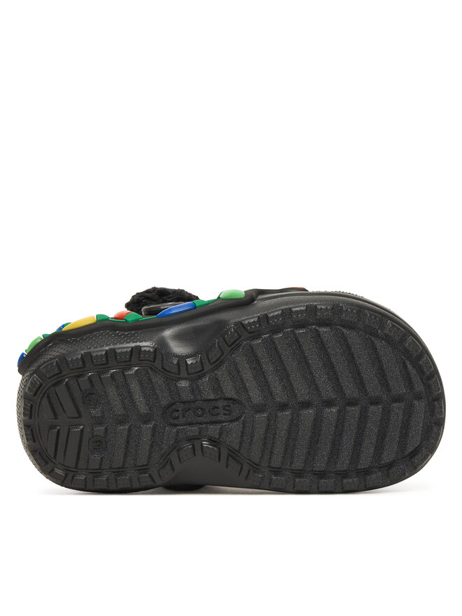 Crocs Pantoletten Crocs Classic Lined Holiday Lights Cgt 212027 Schwarz