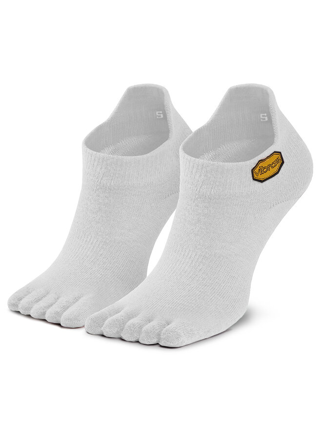 Vibram Fivefingers Calzini corti unisex Vibram Fivefingers Athletic No Show S15N01 Bianco