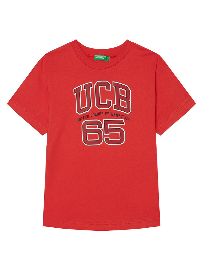 United Colors Of Benetton United Colors Of Benetton Majica 3I1XC10OO Rdeča Regular Fit