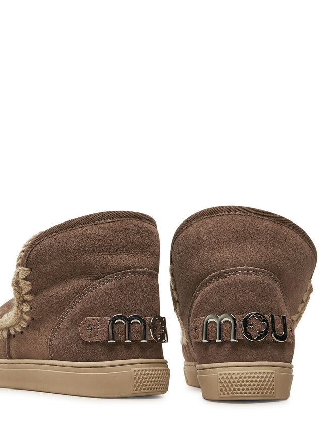 Mou Śniegowce Mou Eskimo Sneaker Big Metal Logo FW111008A Brązowy