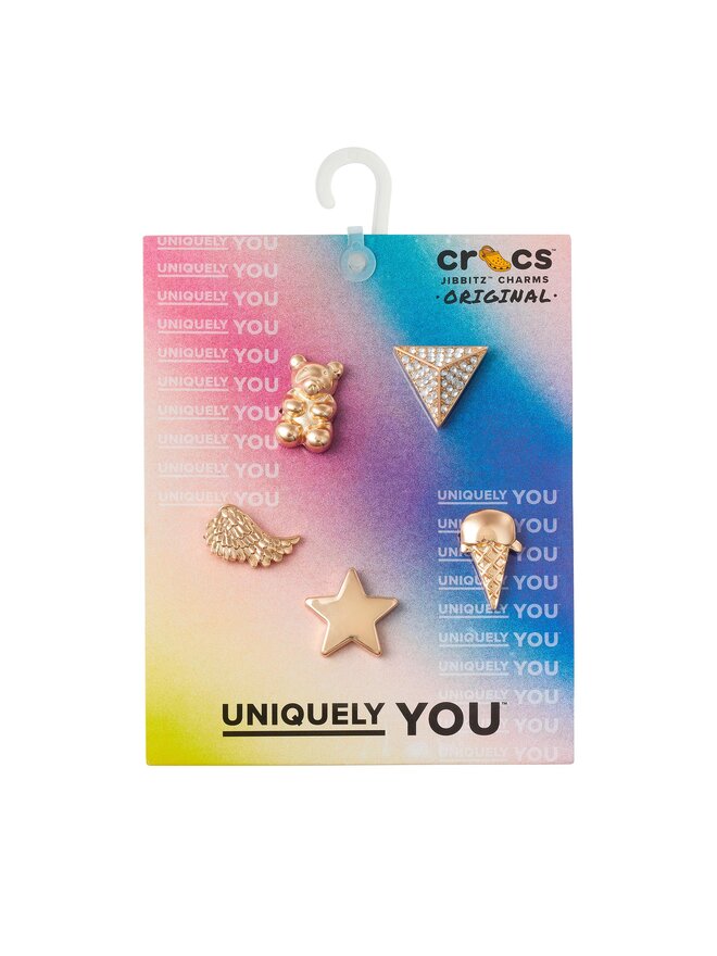 Crocs Schuhverzierung Crocs Gold Icons 5 Pack 10011118 Bunt