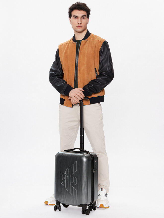 Emporio Armani Самолетен куфар за ръчен багаж Emporio Armani Y4Q093 YME9J 80002 Сив