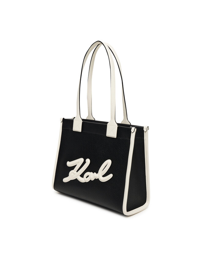 KARL LAGERFELD Ročna torba KARL LAGERFELD A1W30042 Črna