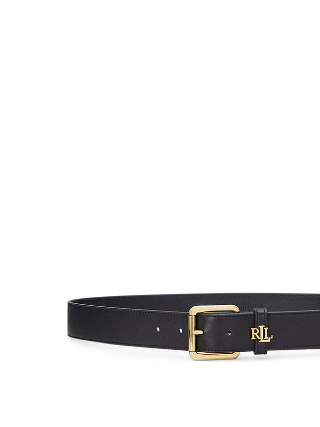 LAUREN RALPH LAUREN Pasek Damski LAUREN RALPH LAUREN Logo Keeper 412968765001 Czarny