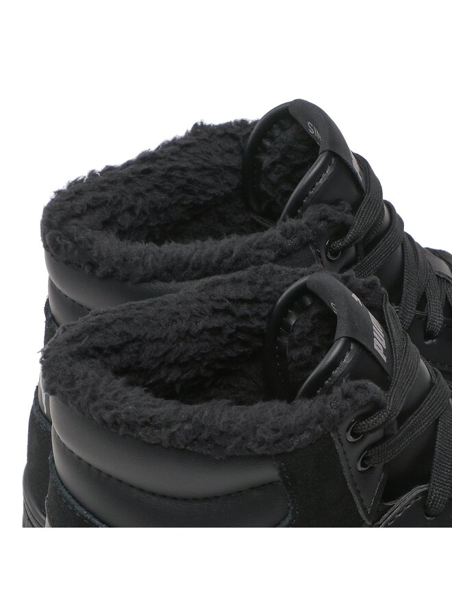 Puma Αθλητικά Puma Shuffle Mid Fur 387609 01 Μαύρο