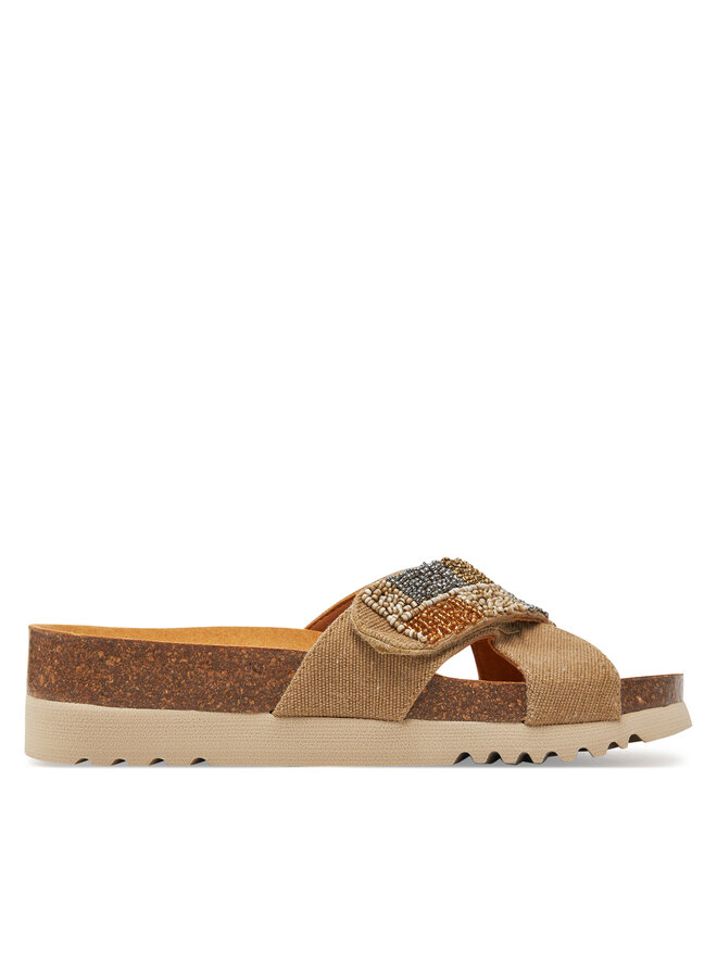 Scholl Παντόφλες Scholl La Serena Strap MF32310 1056 Μπεζ