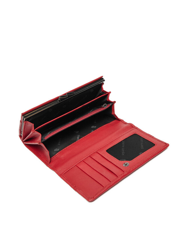 Pierre Cardin Duży Portfel Damski Pierre Cardin TILAK130 Czerwony