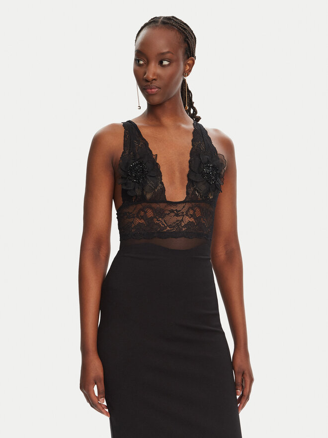 Elisabetta Franchi Elisabetta Franchi κορμάκι BO03452E2 110 Μαύρο Regular Fit