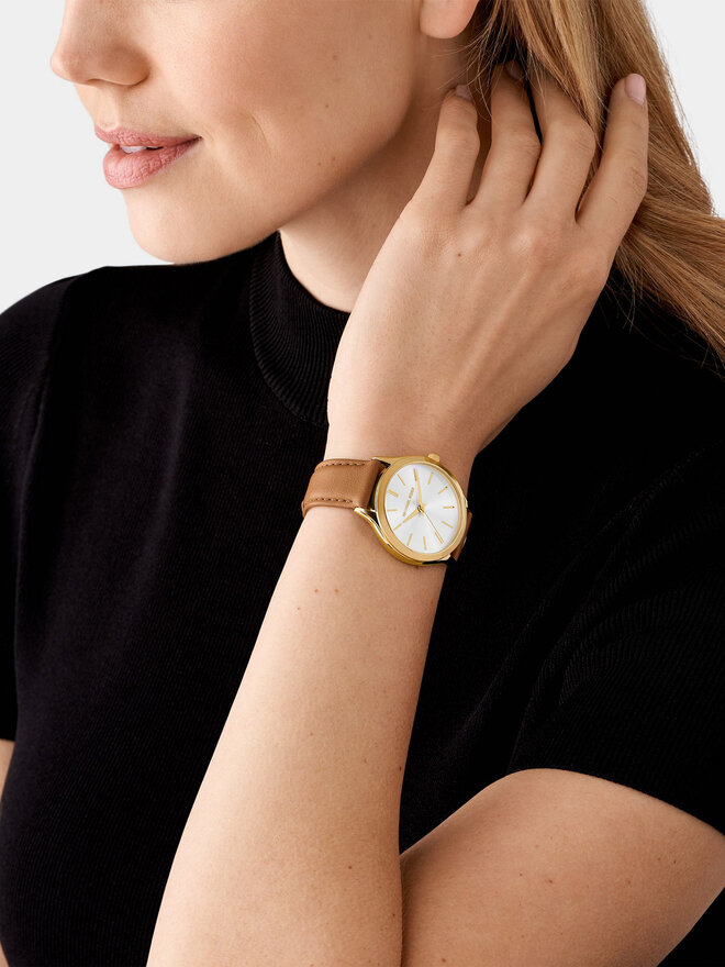 Michael Kors Zegarek Michael Kors Slim Runway MK7465 Złoty