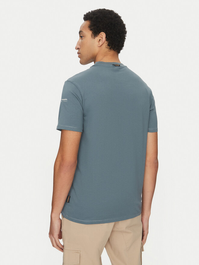 Napapijri Napapijri Camiseta S-Badge NP0A4I3N Azul Regular Fit