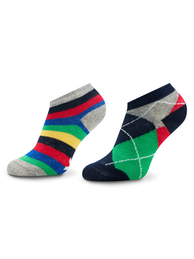 United Colors Of Benetton Set od 2 para dječjih niskih čarapa United Colors Of Benetton 6AO30701O 903 Šarena