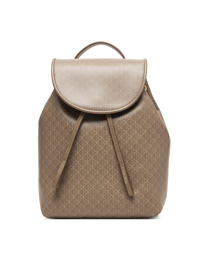 Calvin Klein Rucksack Calvin Klein Emblem Aop Mini Backpack LV04F3507G Beige